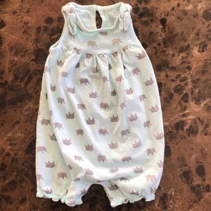Just One You Elephant Print Romper